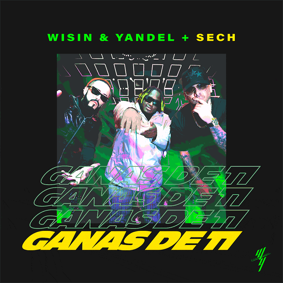 Album cover art for "Ganas de Ti" by Wisin & Yandel
