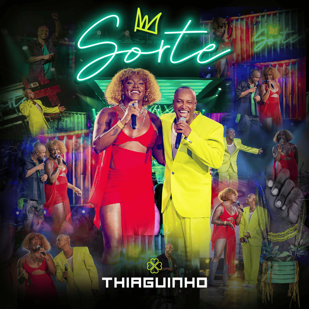Album cover art for "Febre (Ao Vivo)" by Thiaguinho & Liniker