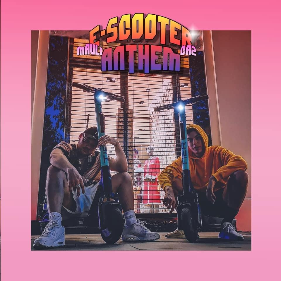 Album cover art for "E-Scooter Anthem" by Mauli & CAZ