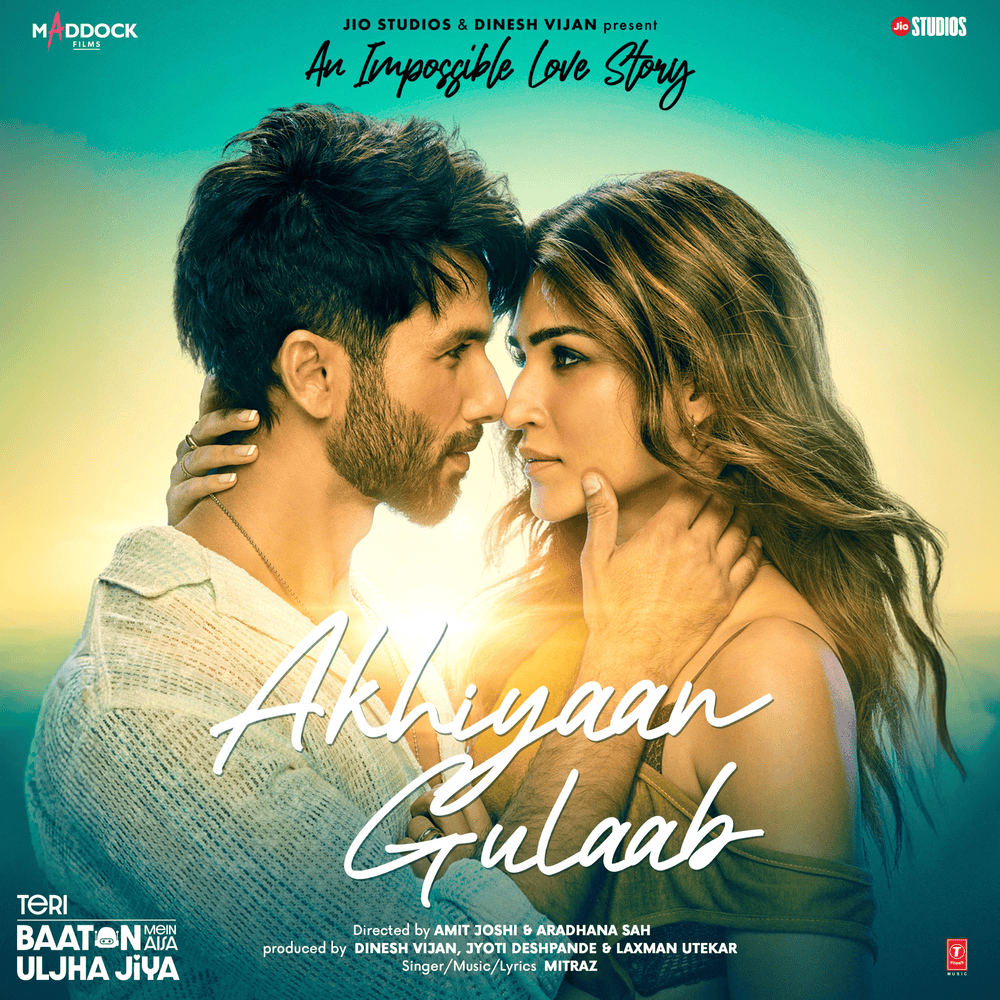 Album cover art for "Akhiyaan Gulaab" by Mitraz