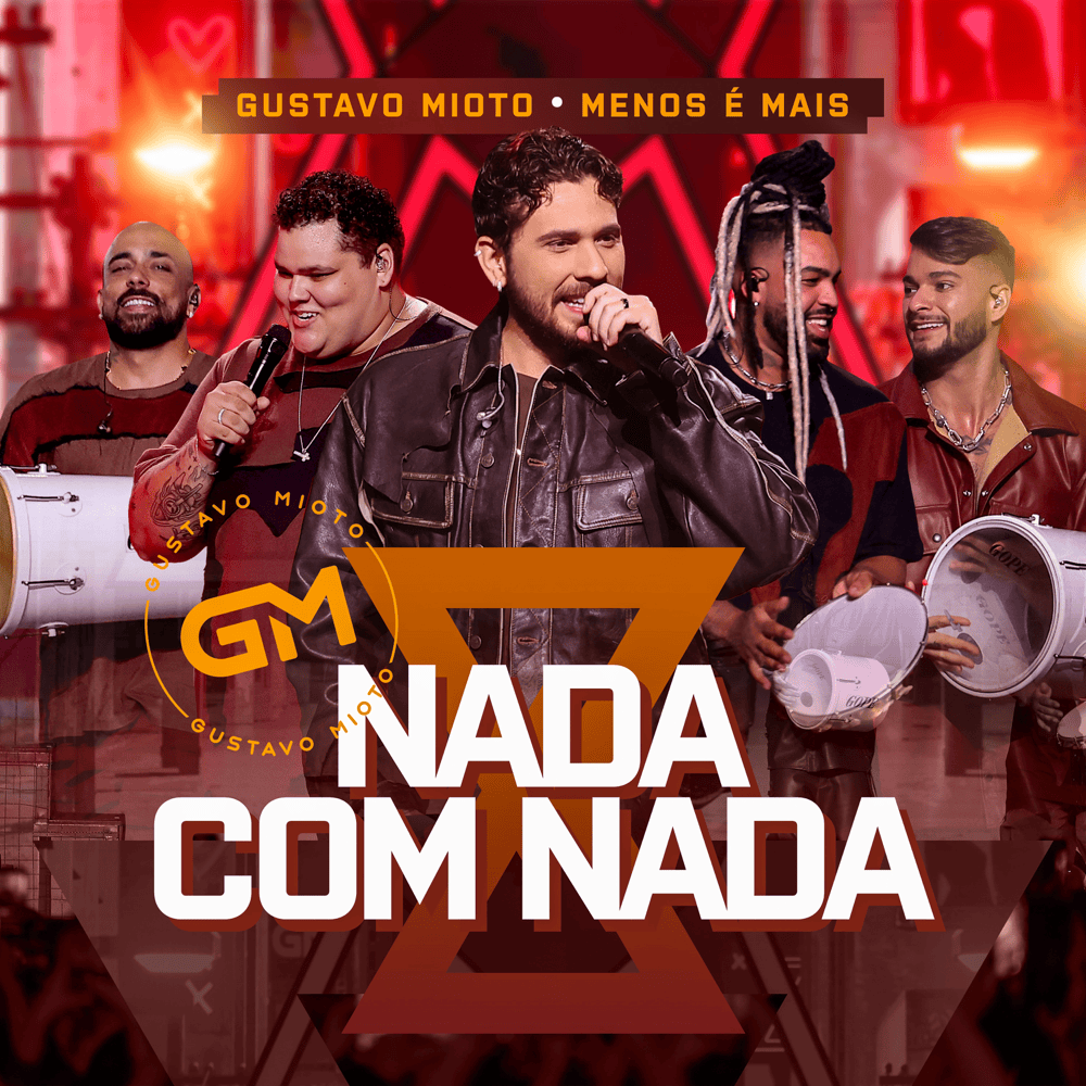Album cover art for "Nada Com Nada (Ao Vivo)" by Gustavo Mioto