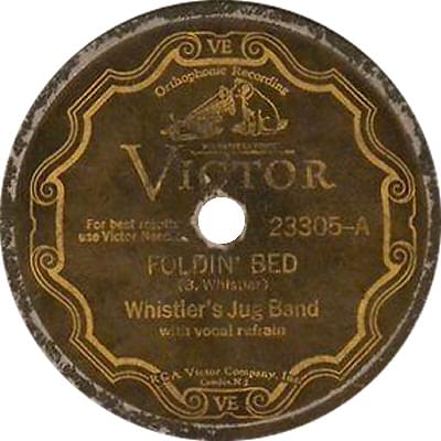 Album cover art for "Foldin’ Bed" by Whistler’s Jug Band