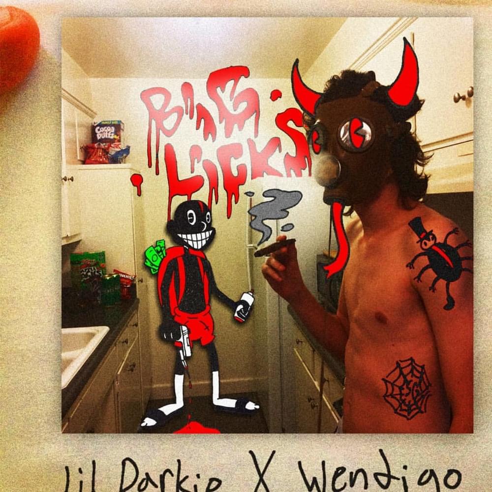 Album cover art for "BIG LICKS" by Lil Darkie