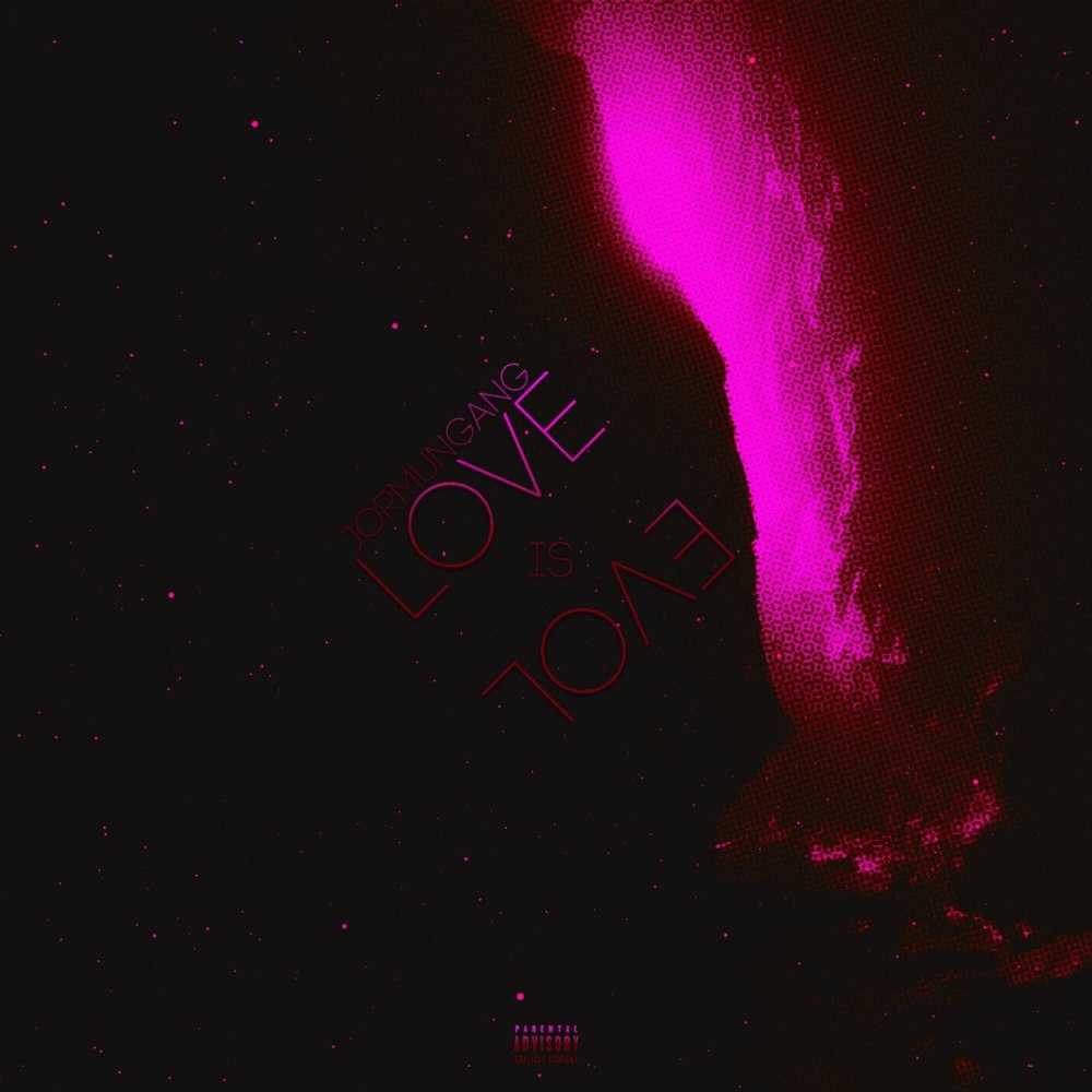Album cover art for "Love Is Evol" by JORMUNNG