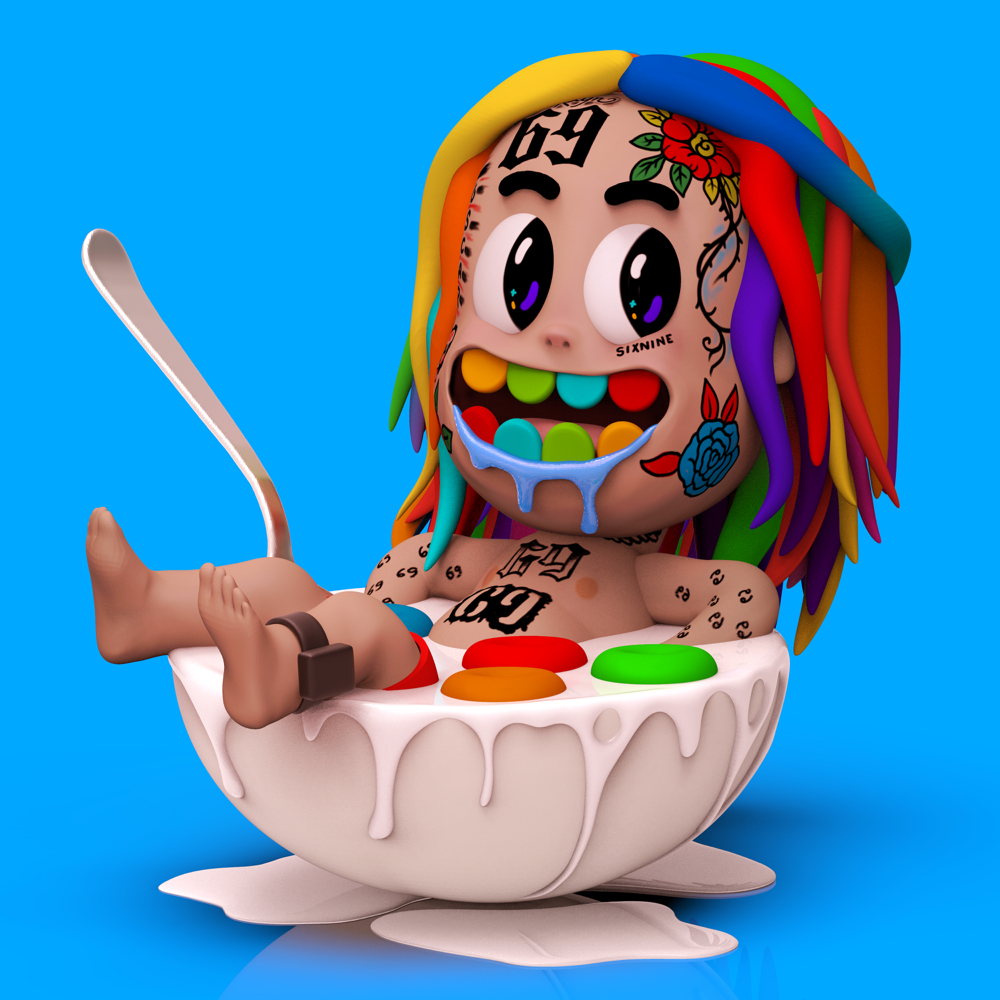 Album cover art for "YAYA" by 6ix9ine