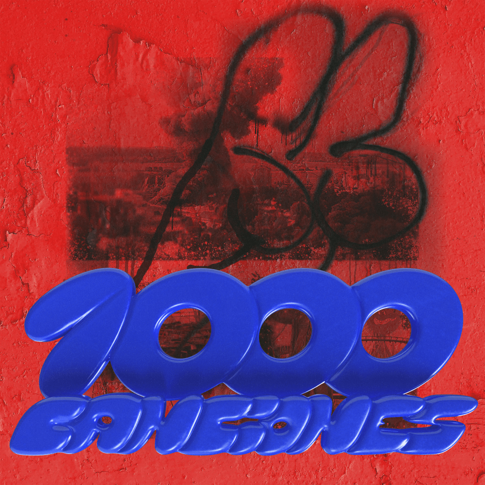 Album cover art for "1000CANCIONES" by Álvaro Díaz