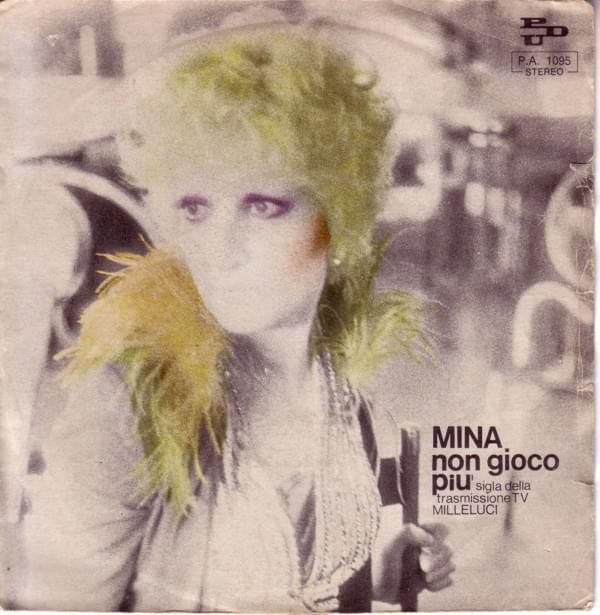 Album cover art for "Non gioco più" by Mina