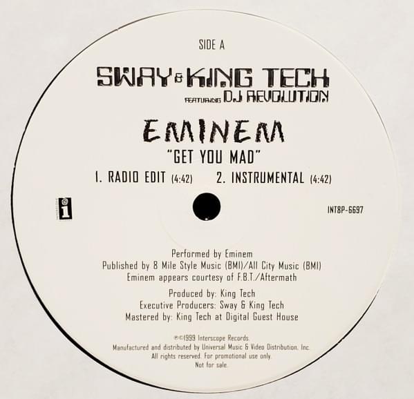 Album cover art for "Get You Mad" by Eminem & DJ Revolution