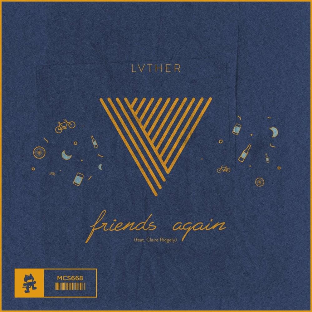 Album cover art for "Friends Again" by LVTHER & Claire Ridgely