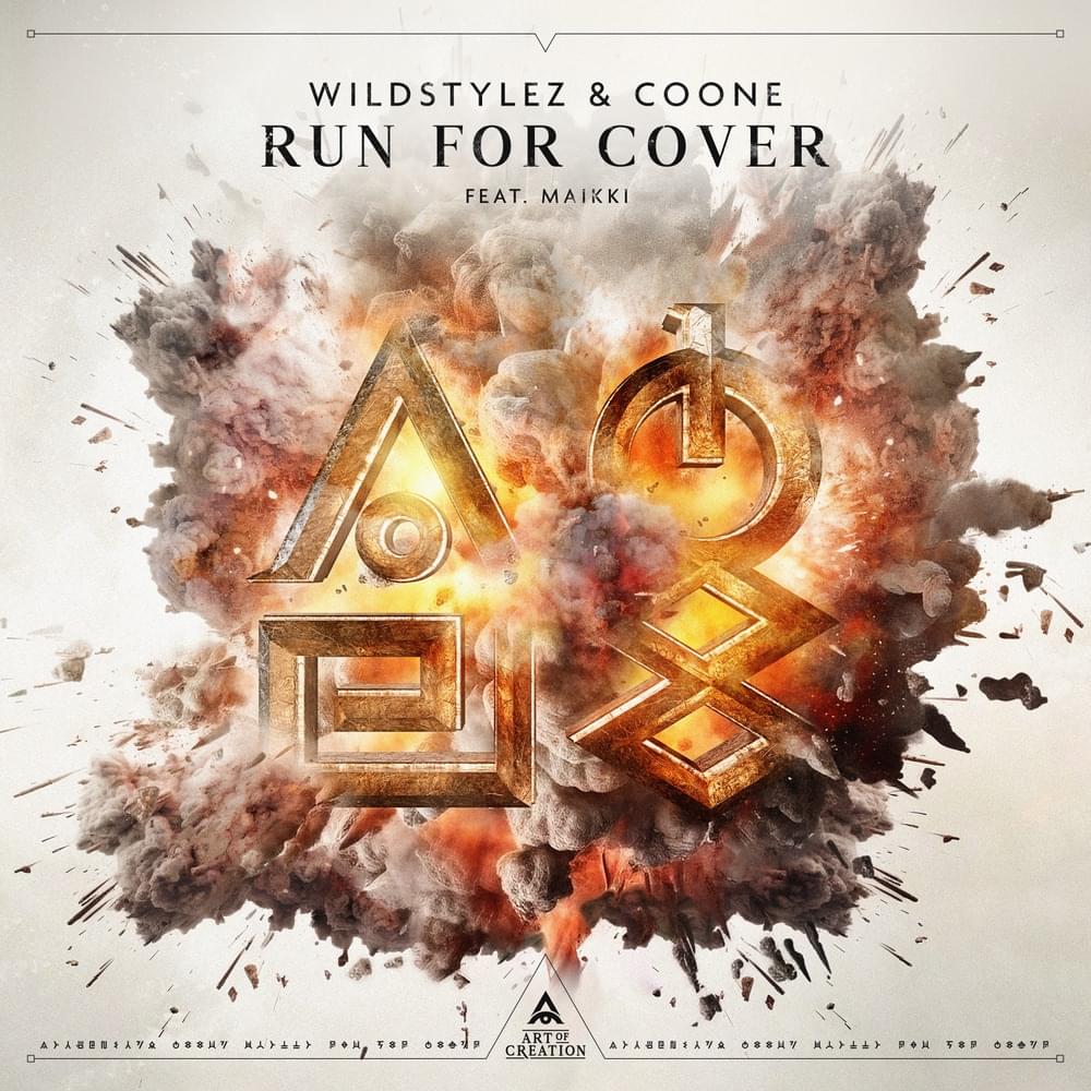 Album cover art for "Run For Cover" by Coone & Maikki