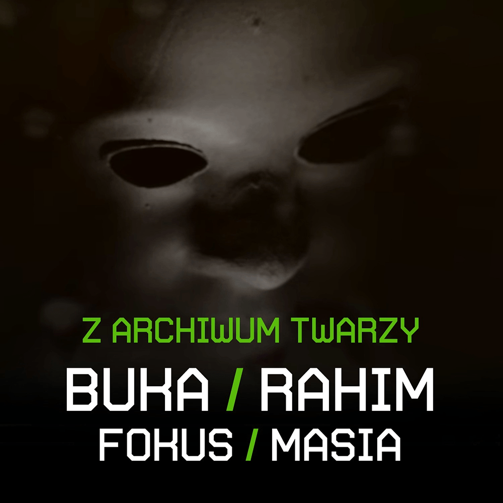 Album cover art for "Z archiwum twarzy" by Buka & Fokus & Masia