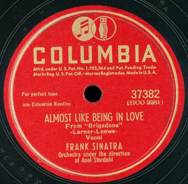 Album cover art for "Almost Like Being in Love (1947)" by Frank Sinatra