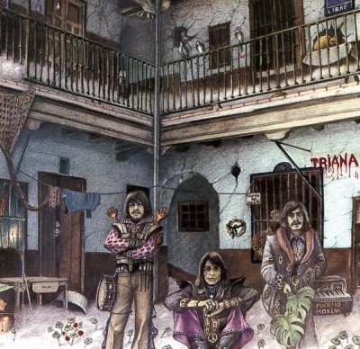 Album cover art for "Sé de un lugar" by Triana