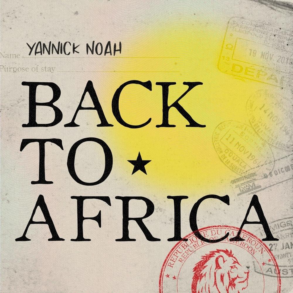 Album cover art for "Back to Africa" by Yannick Noah