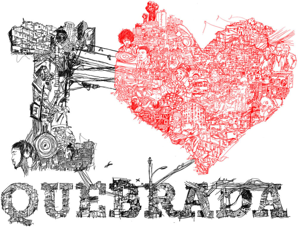 Album cover art for "I Love Quebrada" by Emicida