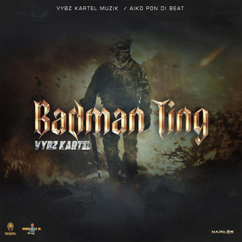 Album cover art for "Badman Ting" by Vybz Kartel