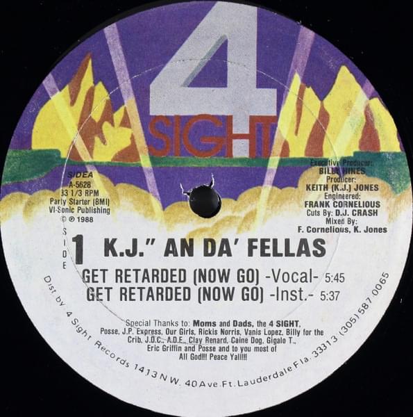 Album cover art for "Get Retarded" by K.J. An Da Fellas