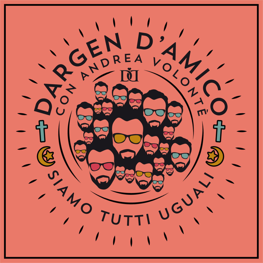 Album cover art for "Siamo tutti uguali" by Dargen D’Amico & Andrea Volontè