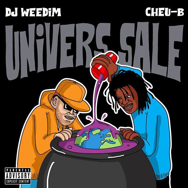 Album cover art for "Univers Sale" by DJ Weedim & Cheu-B
