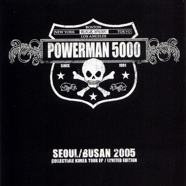 Album cover art for "Heroes and Villains" by Powerman 5000