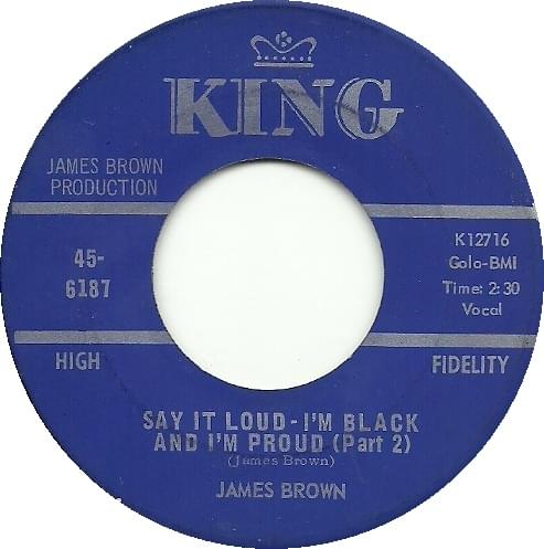 Album cover art for "Say It Loud - I’m Black And I’m Proud (Part 2)" by James Brown