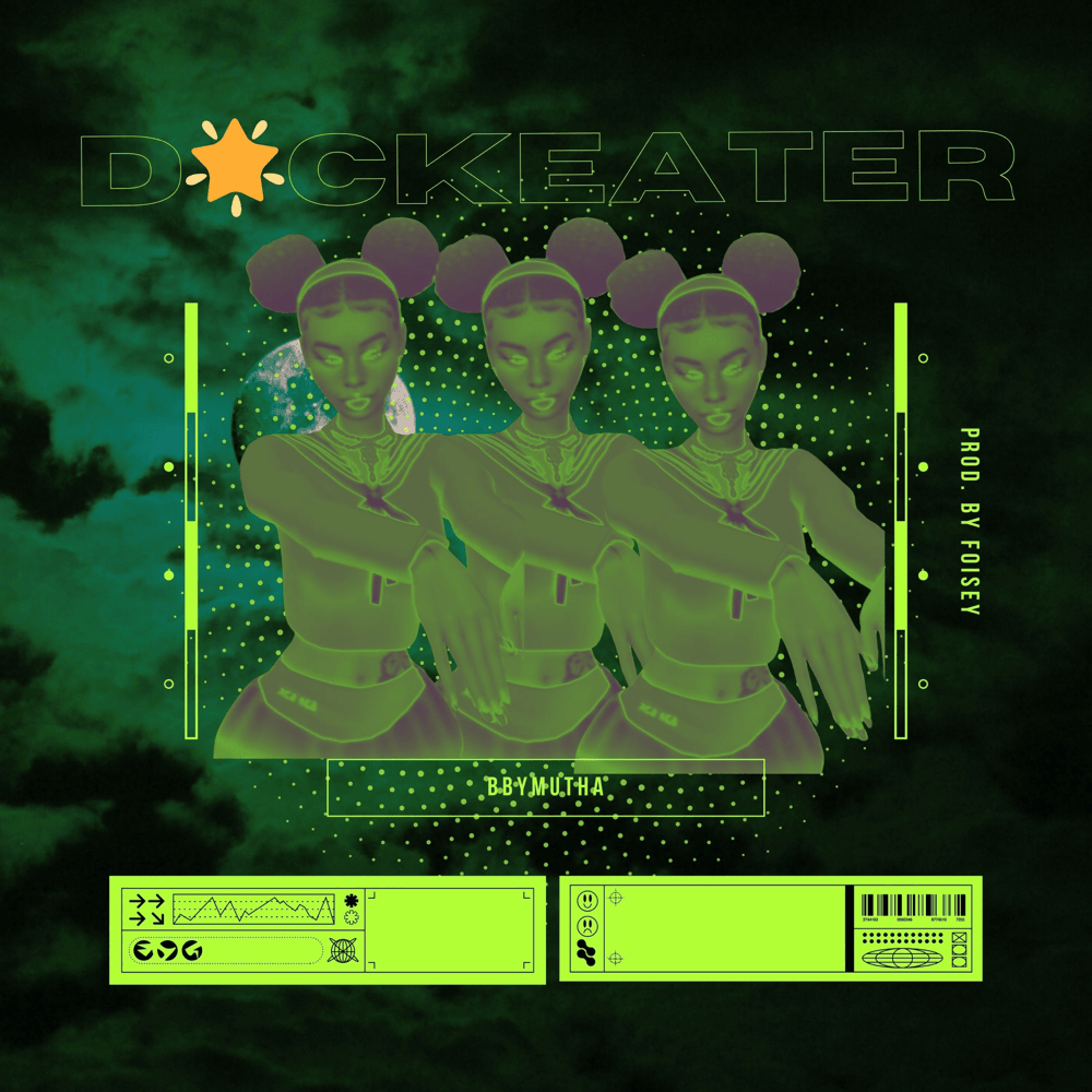 Album cover art for "DICKEATERRR" by bbymutha