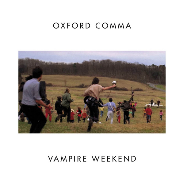 Album cover art for "Oxford Comma" by Vampire Weekend