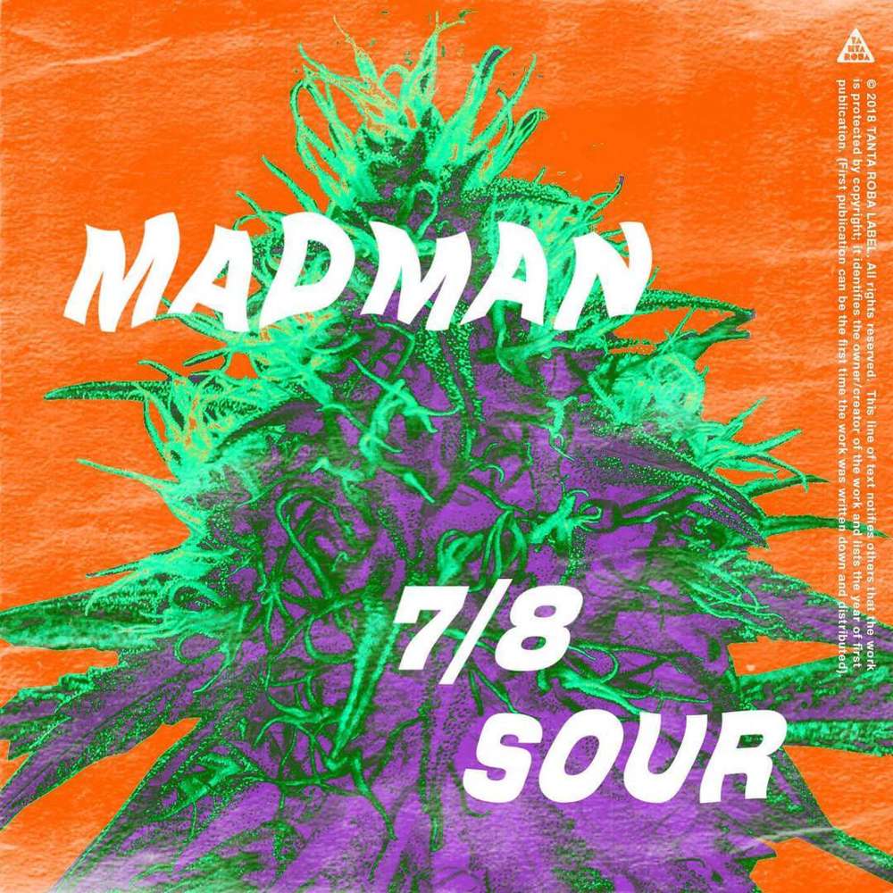 Album cover art for "7/8 Sour" by MadMan