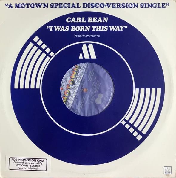 Album cover art for "I Was Born This Way" by Carl Bean