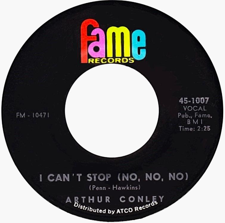 Album cover art for "I Can’t Stop (No, No, No)" by Arthur Conley