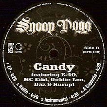 Album cover art for "Candy (Drippin’ Like Water)" by Snoop Dogg & E-40 & MC Eiht & Goldie Loc & Tha Dogg Pound
