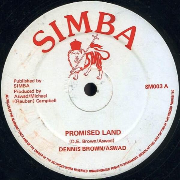 Album cover art for "Promised Land" by Dennis Brown