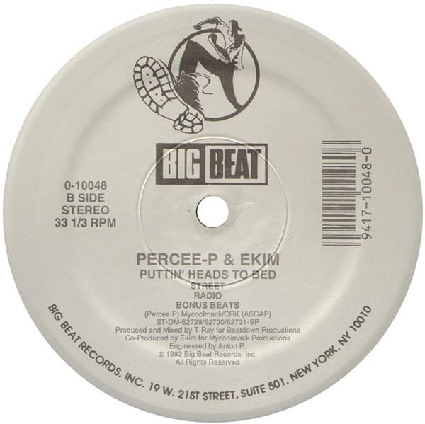 Album cover art for "Puttin’ Heads To Bed" by Percee P