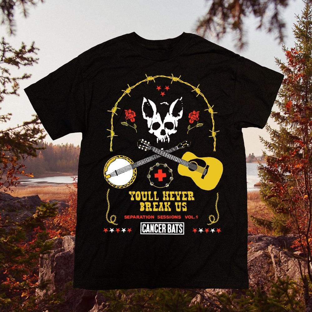 Album cover art for "Deathsmarch to a New Acoustic Beat" by Cancer Bats & Nick Sherman