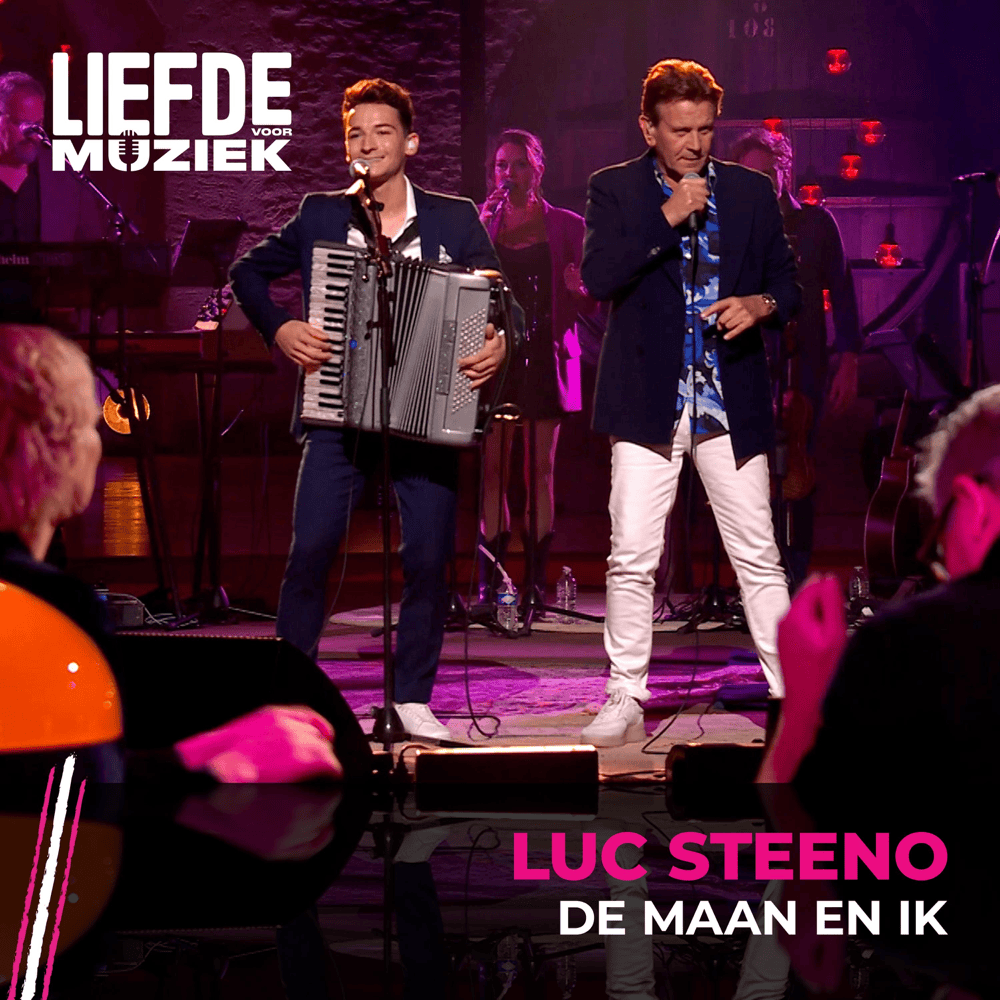 Album cover art for "De Maan En Ik (Uit Liefde Voor Muziek)" by Luc Steeno