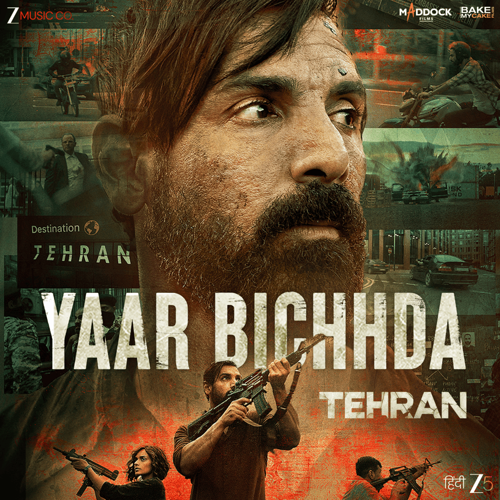Album cover art for "Yaar Bichhda" by Afsana Khan