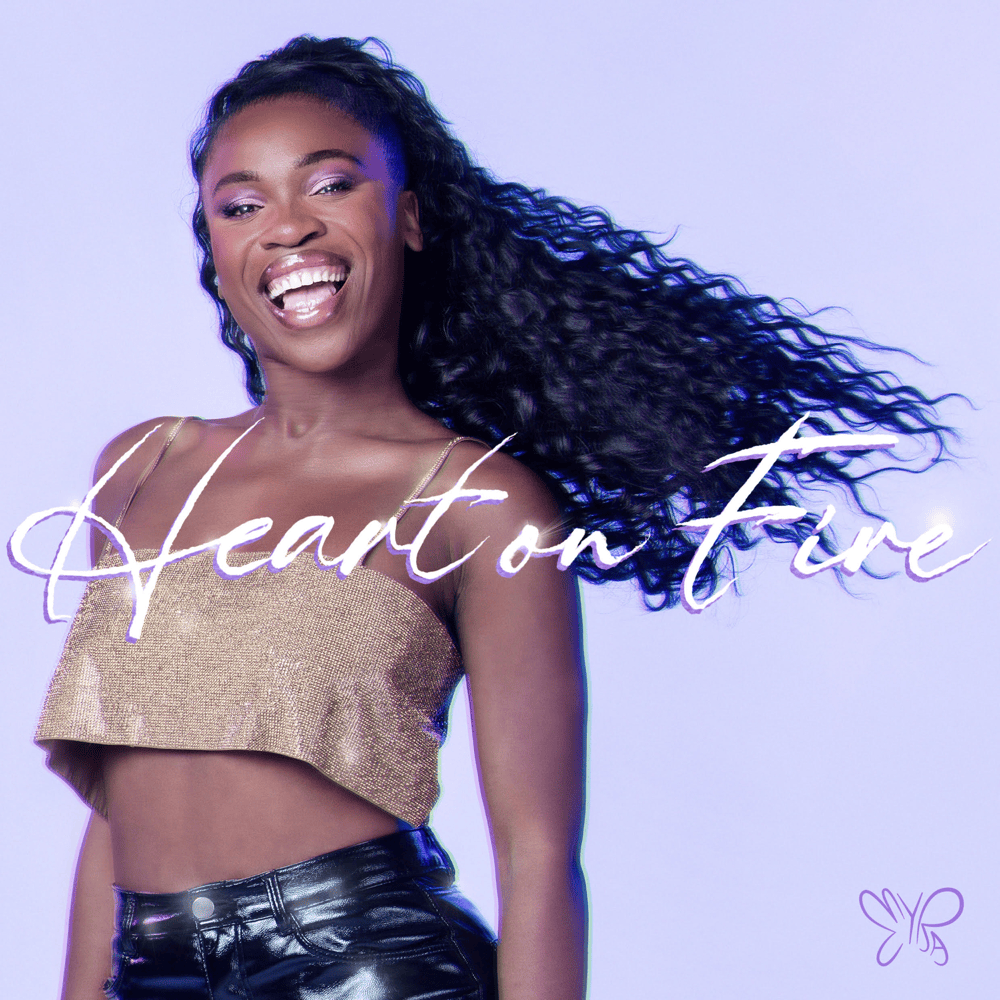 Album cover art for "Heart on Fire" by Myra