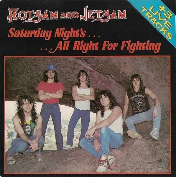 Album cover art for "Saturday Night’s Alright for Fighting" by Flotsam and Jetsam