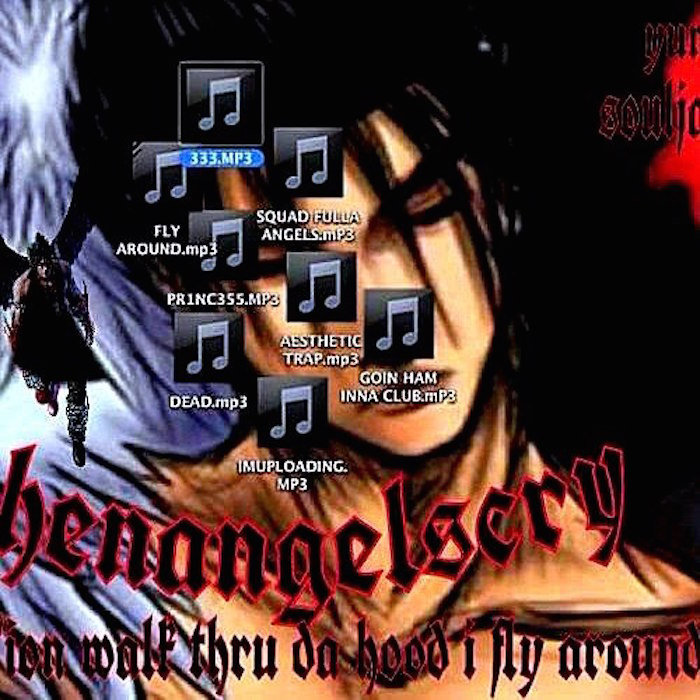 Album cover art for "i’m uploading" by Lil Tracy