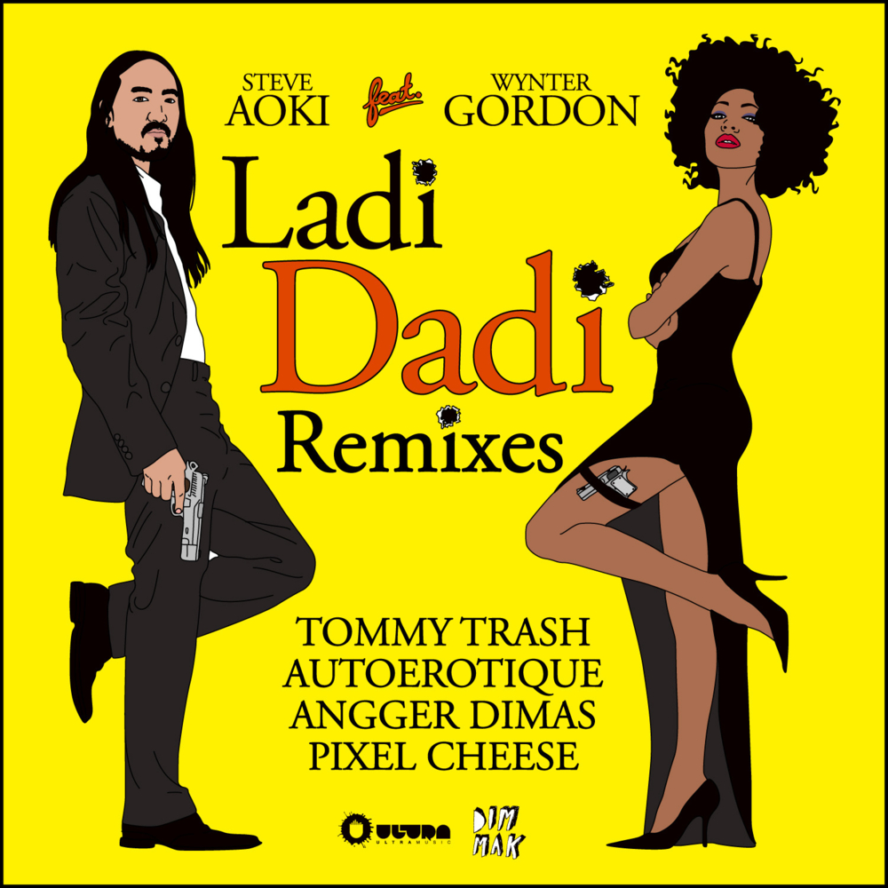 Album cover art for "Ladi Dadi (Tommy Trash Remix)" by Steve Aoki & Diana Gordon