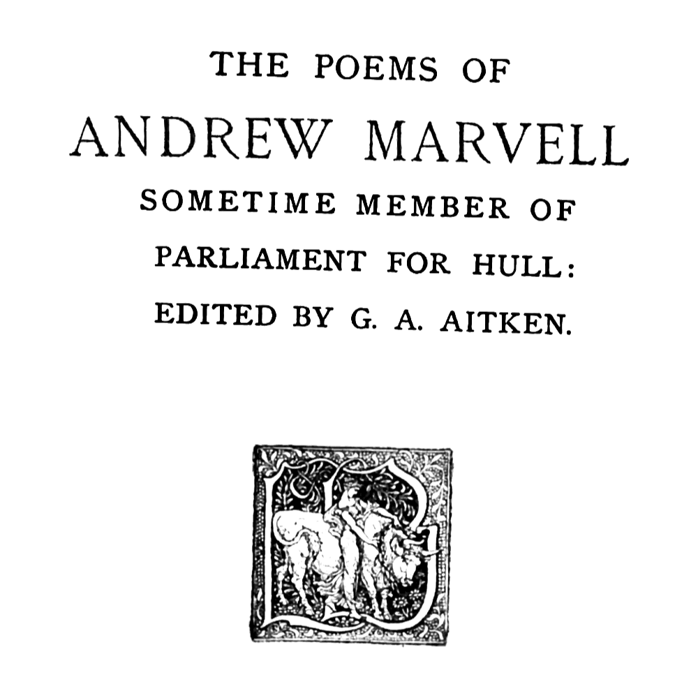 The Death of Cromwell by Andrew Marvell