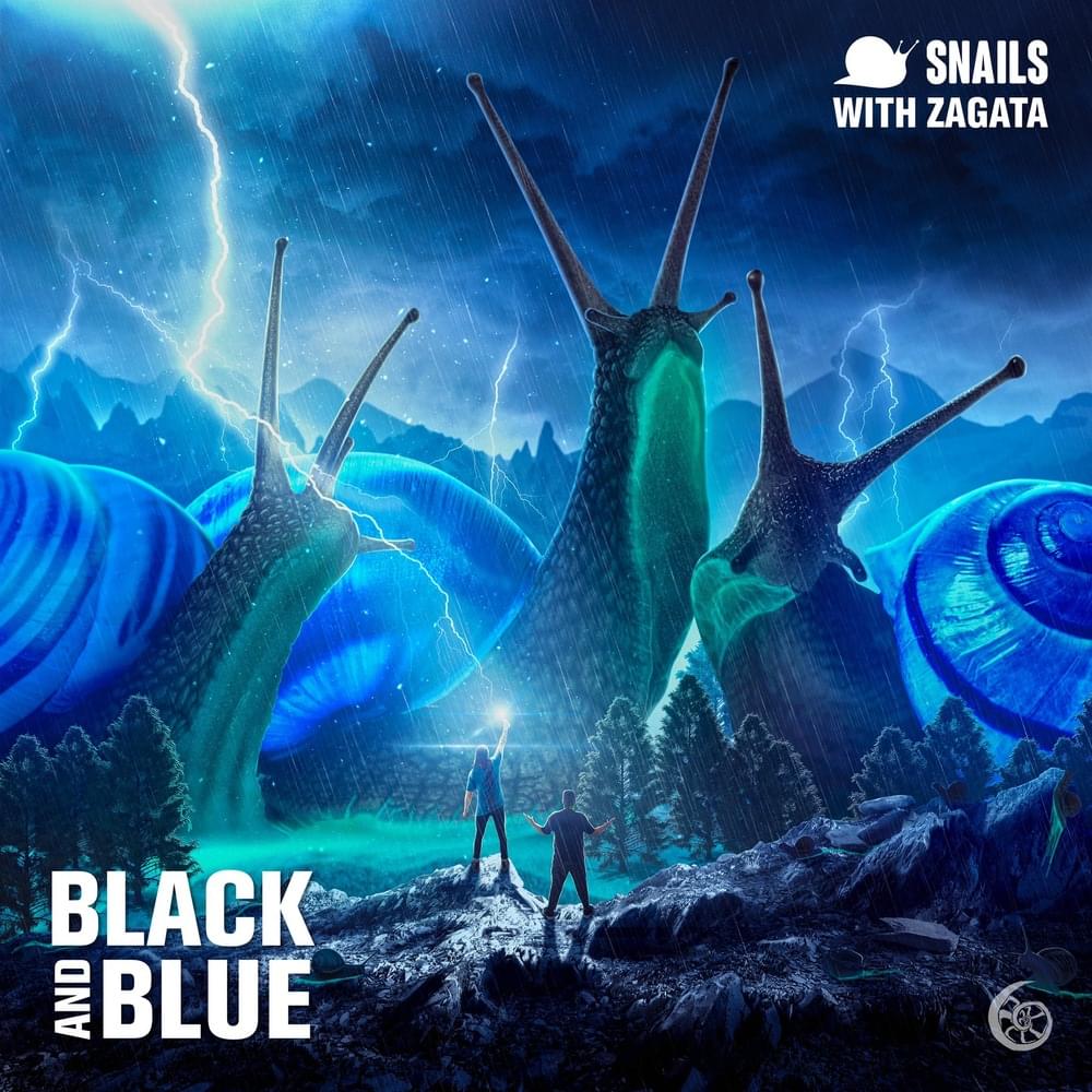 Album cover art for "Black And Blue" by Snails & Zagata