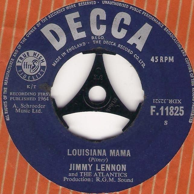 Album cover art for "Louisiana Mama" by Jimmy Lennon & The Atlantics