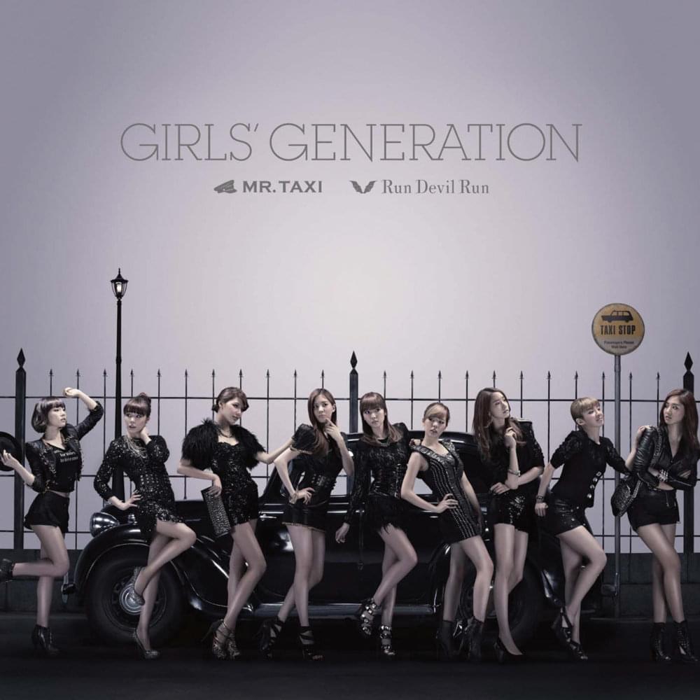 Album cover art for "MR.TAXI" by Girls’ Generation (소녀시대)