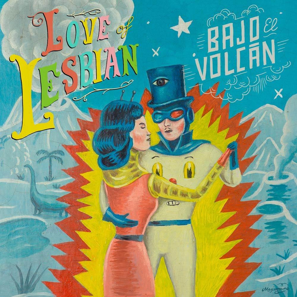 Album cover art for "Bajo El Volcán" by Love of Lesbian