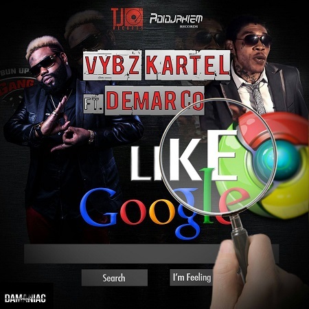 Album cover art for "Like Google" by Vybz Kartel & Demarco