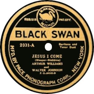Album cover art for "Jesus I Come" by Arthur Williams and Walter Johnson [Lewis James and Harold Wiley]