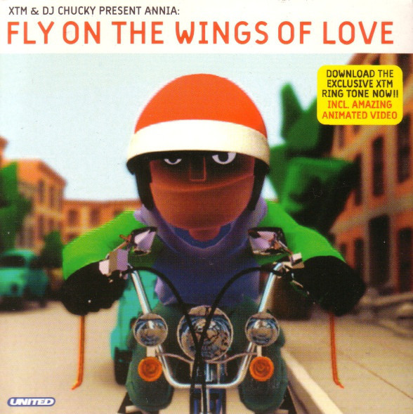 Album cover art for "Fly on the Wings of Love" by XTM & DJ Chucky & Annia (ESP)