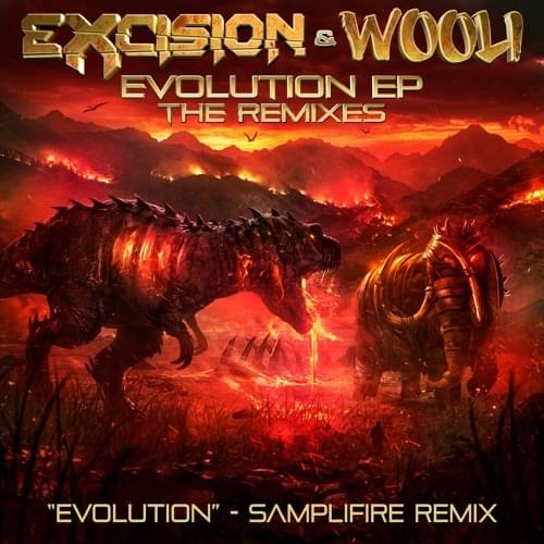 Album cover art for "Evolution (Samplifire Remix)" by Excision & Sam King