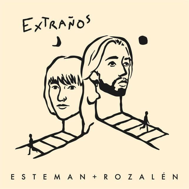 Album cover art for "Extraños" by Esteman